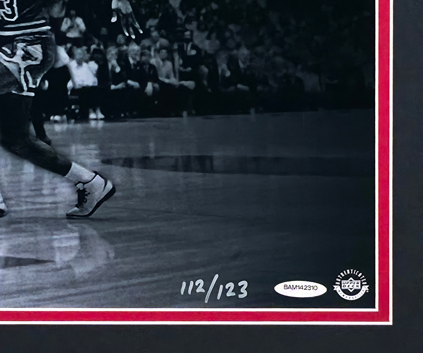 Michael Jordan Autographed Framed 18x36 'We Have Lift Off' Photo Chicago Bulls #112/123 UDA Holo #BAM142310