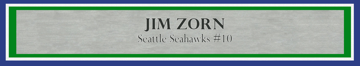 Jim Zorn Autographed Framed 8x10 Photo Seattle Seahawks MCS Holo Stock #209428