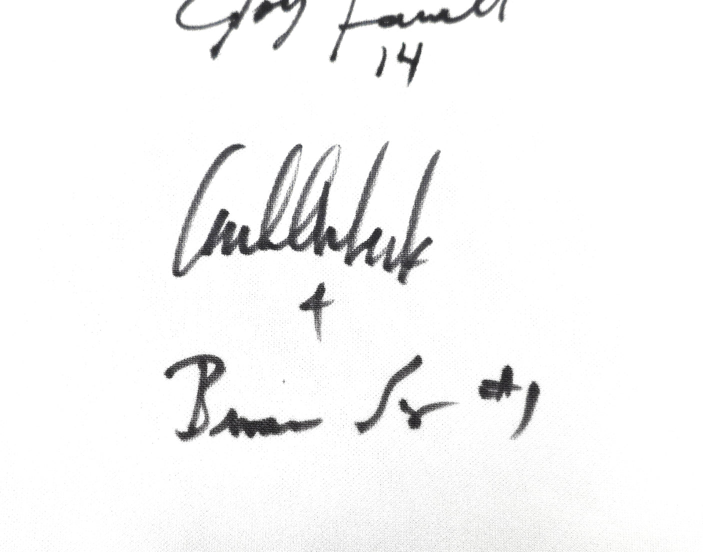 1999 Team USA Women's Soccer World Cup Champions Team Autographed White Nike Jersey Size XL With 8 Total Signatures Including Mia Hamm & Brandi Chastain Beckett BAS Witness Stock #233781