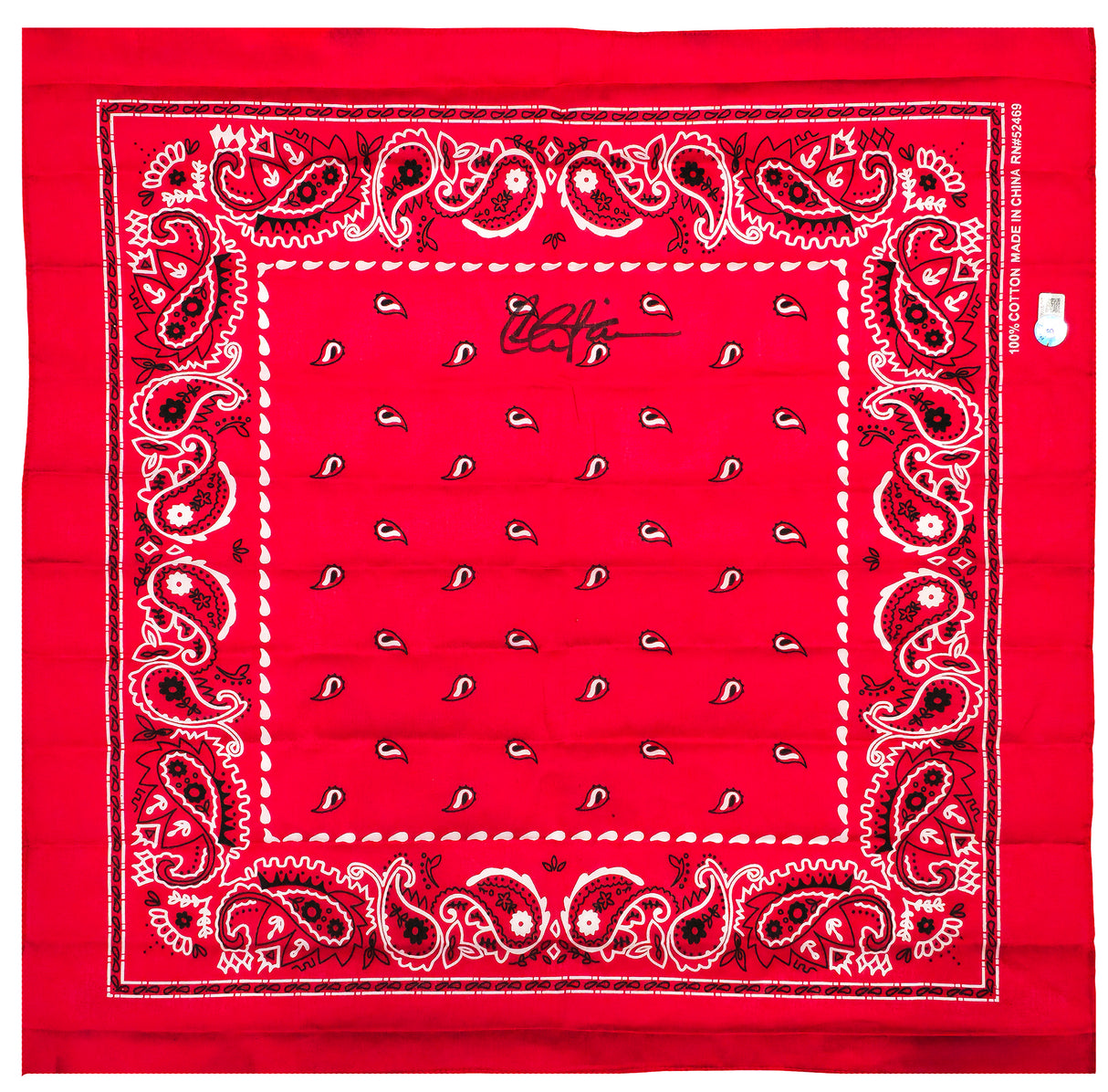 Charlie Sheen Autographed 19x21 Bandana Major League Ricky 'Wild Thing' Vaughn Beckett BAS Witness Stock #232866