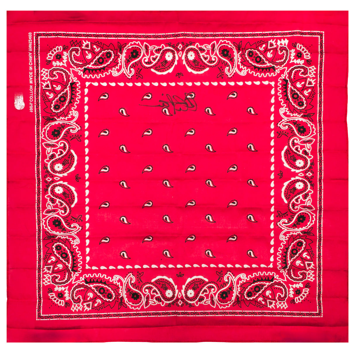 Charlie Sheen Autographed 19x21 Bandana Major League Ricky 'Wild Thing' Vaughn Beckett BAS Witness Stock #232866