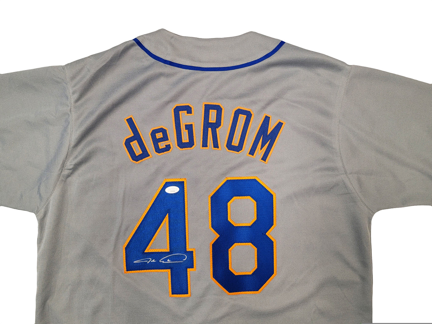 New York Mets Jacob deGrom Autographed Gray Jersey JSA Stock #208150