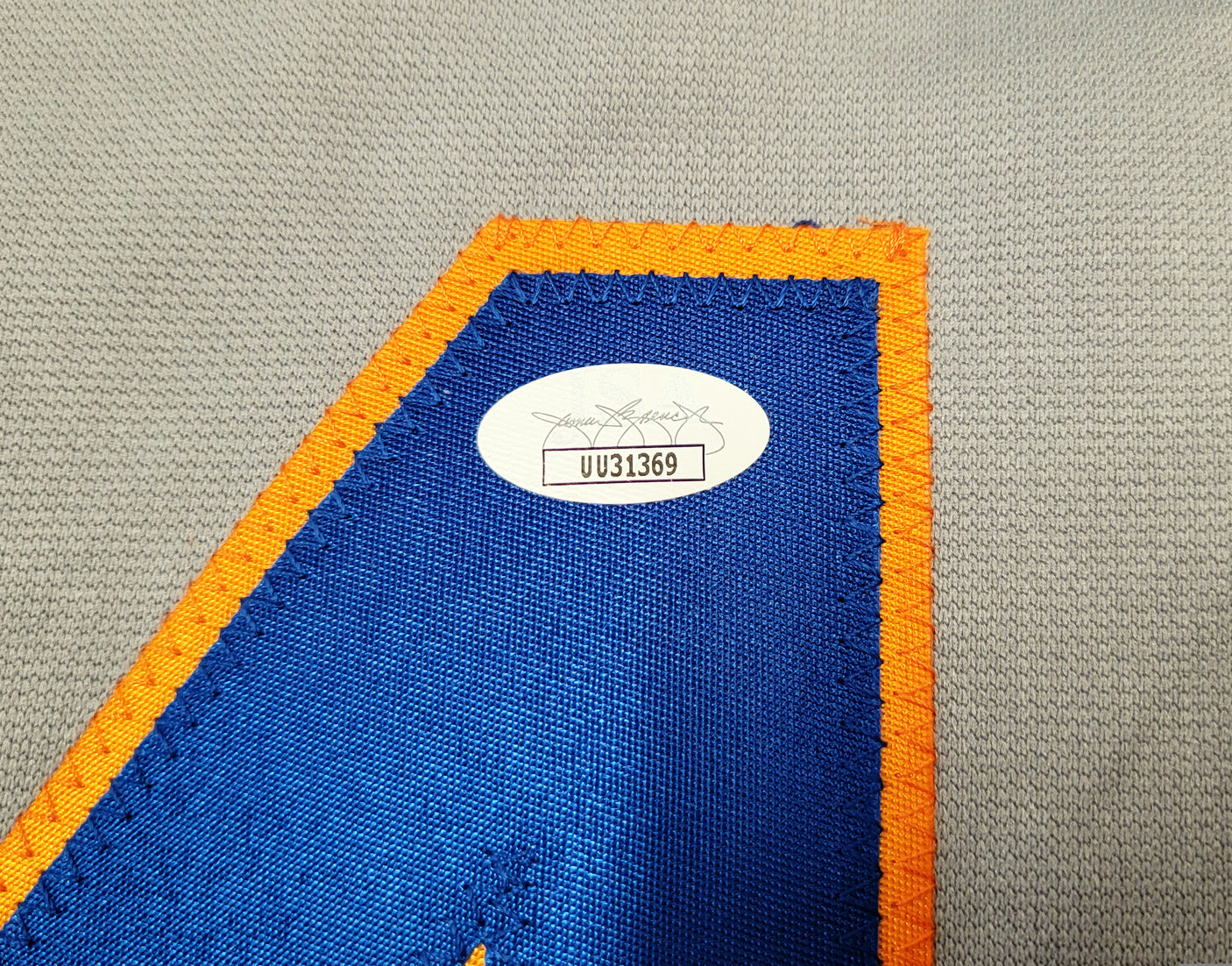 New York Mets Jacob deGrom Autographed Gray Jersey JSA Stock #208150