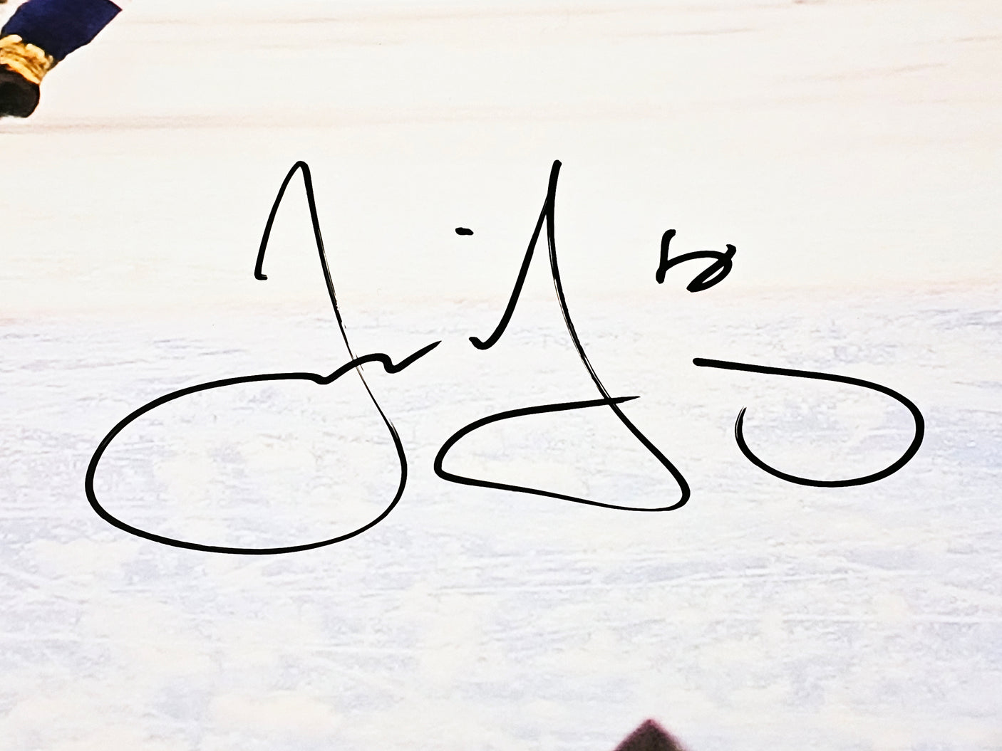 Jaromir Jagr Autographed 16x20 Photo New York Rangers Beckett BAS Witness Stock #219048