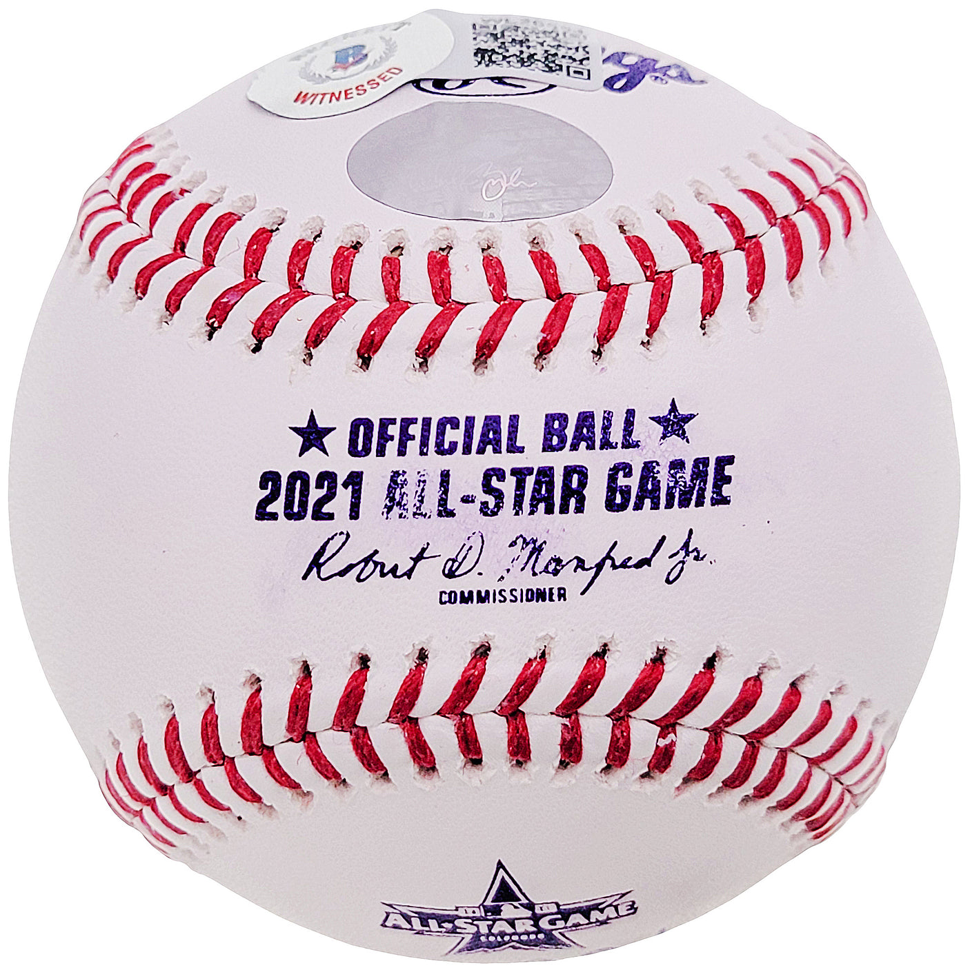 Walker Buehler Autographed Official 2021 All Star Game Logo Baseball Los Angeles Dodgers Beckett BAS QR #WL26554