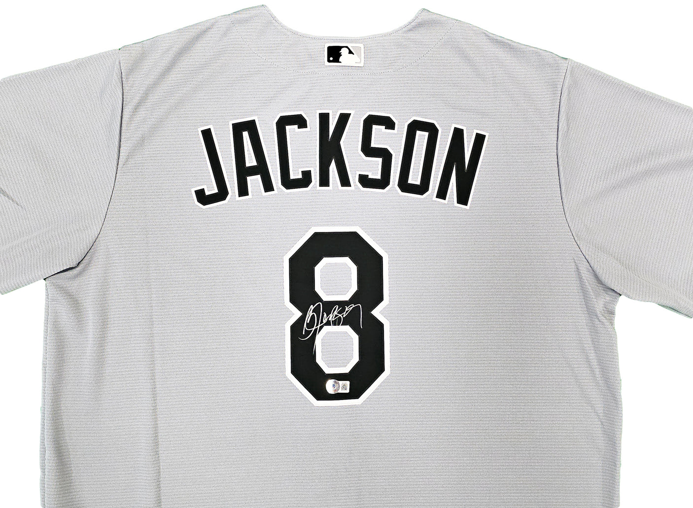 Chicago White Sox Bo Jackson Autographed Gray Nike Jersey Size XL Beckett BAS Witness Stock #218037