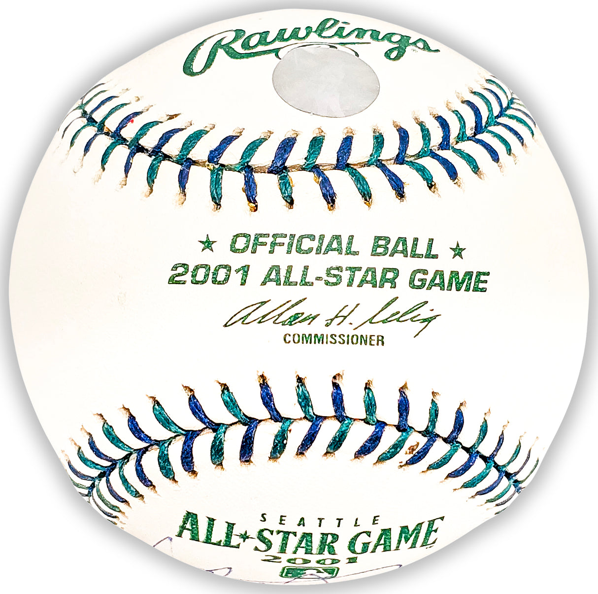 Ichiro Suzuki Autographed Official 2001 All Star Game Logo Game Baseball Seattle Mariners "#51" IS Holo Stock #220214