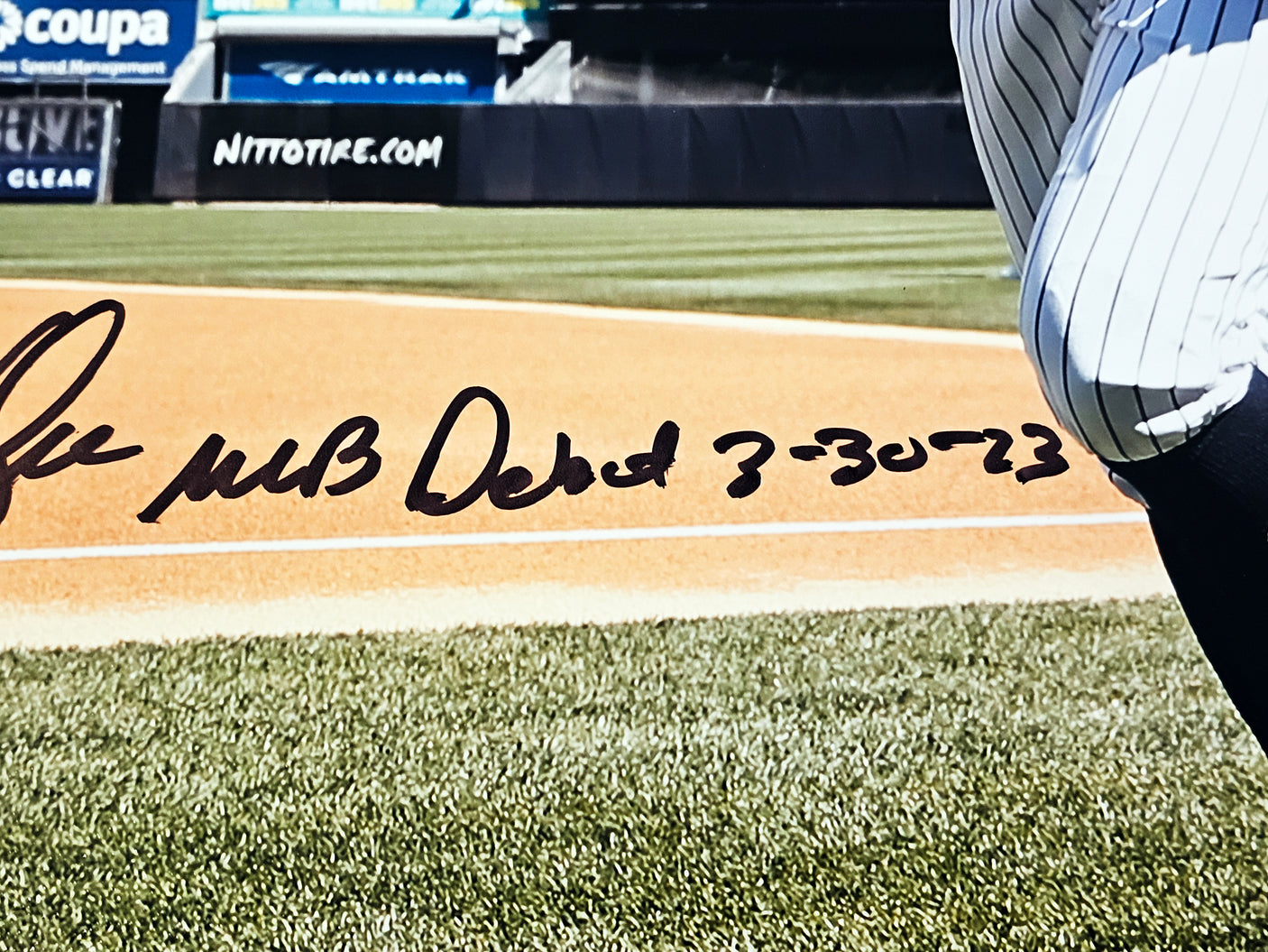 Anthony Volpe Autographed 16x20 Photo New York Yankees "MLB Debut 3-30-23" Fanatics Holo Stock #218758