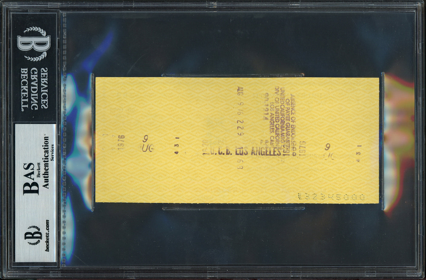 Les Horvath Autographed 3x6 Check Ohio State Buckeyes Beckett BAS #10266853