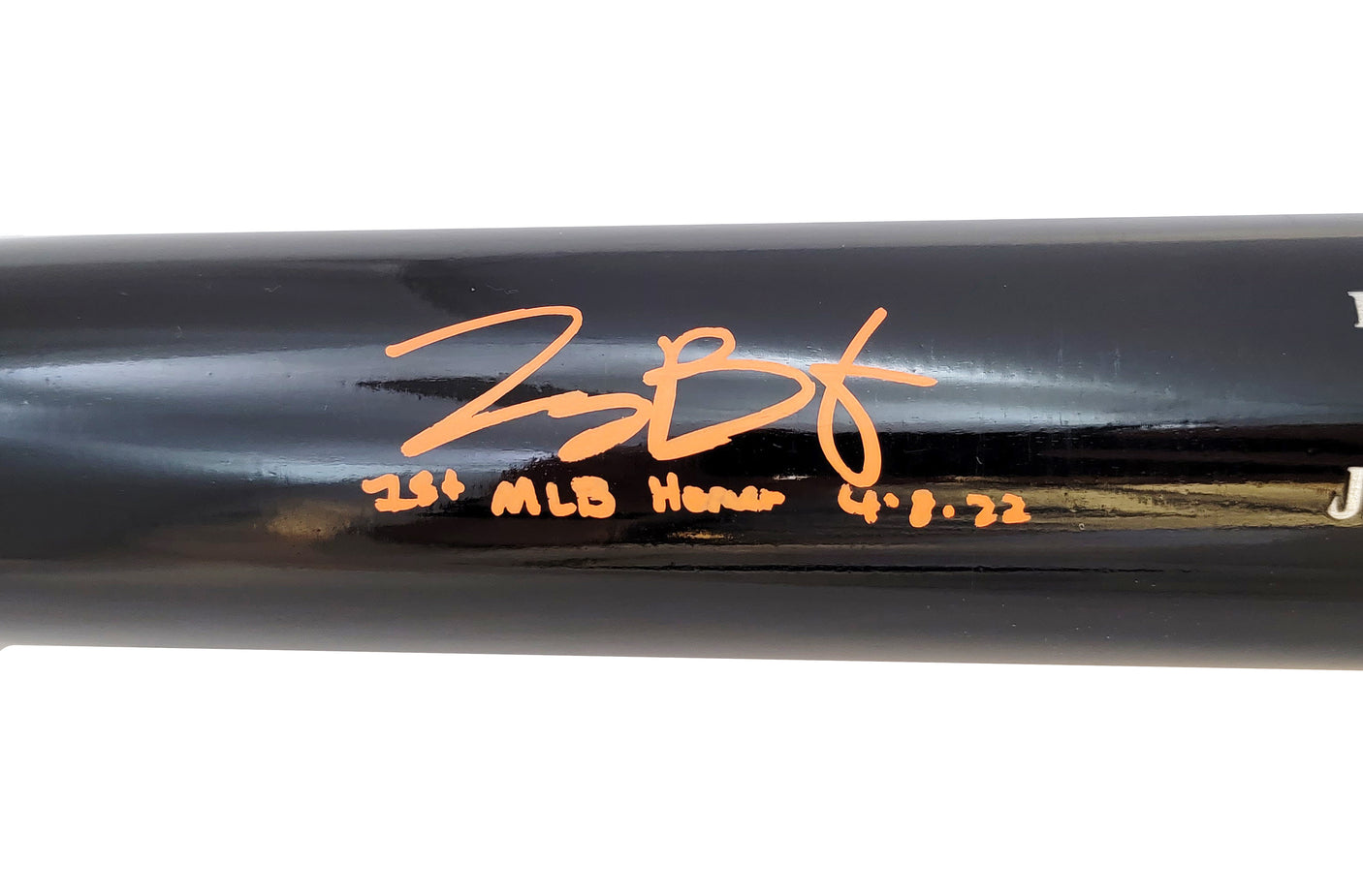 Joey Bart Autographed Black Marucci Player Model Bat San Francisco Giants "1st MLB Homer" Beckett BAS Witness Stock #208239