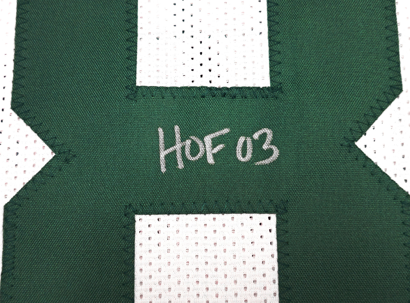 Green Bay Packers James Lofton Autographed White Jersey "HOF 03" Beckett BAS Witness Stock #234508