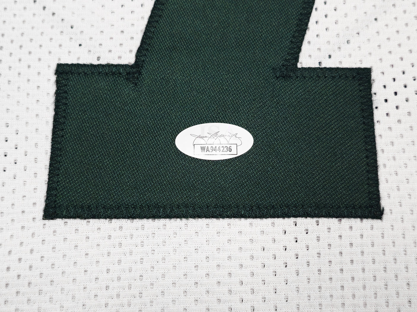 Green Bay Packers Robert Brooks Autographed White Jersey JSA Stock #234515