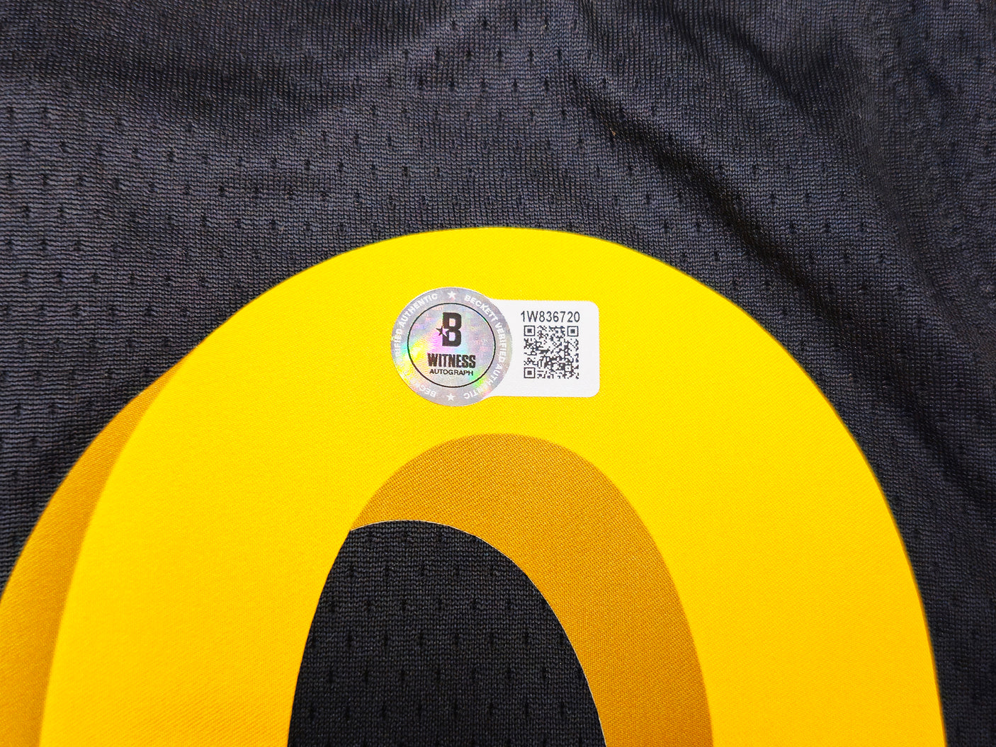 Golden State Warriors Stephen Curry Autographed Black Nike Swingman City Edition Jersey Size 48 "Wardell" Beckett BAS Witness Stock #234085