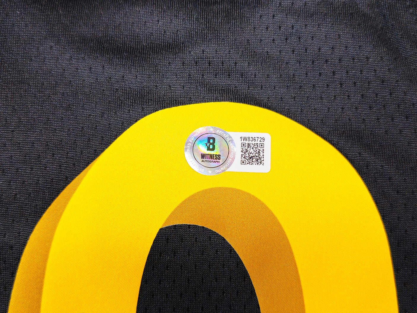 Golden State Warriors Stephen Curry Autographed Black Nike Swingman City Edition Jersey Size 48 Beckett BAS Witness Stock #234086