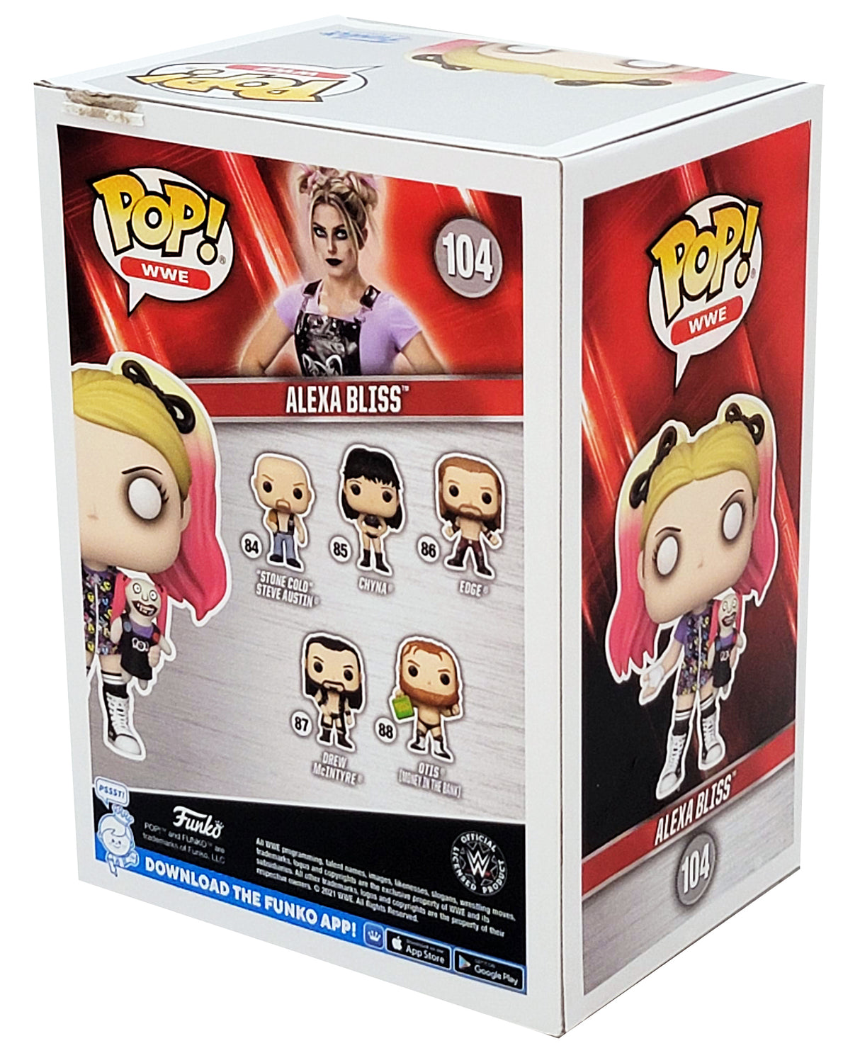 Alexa Bliss Autographed Funko Pop #104 Vinyl Figurine Beckett BAS Witness Stock #208703