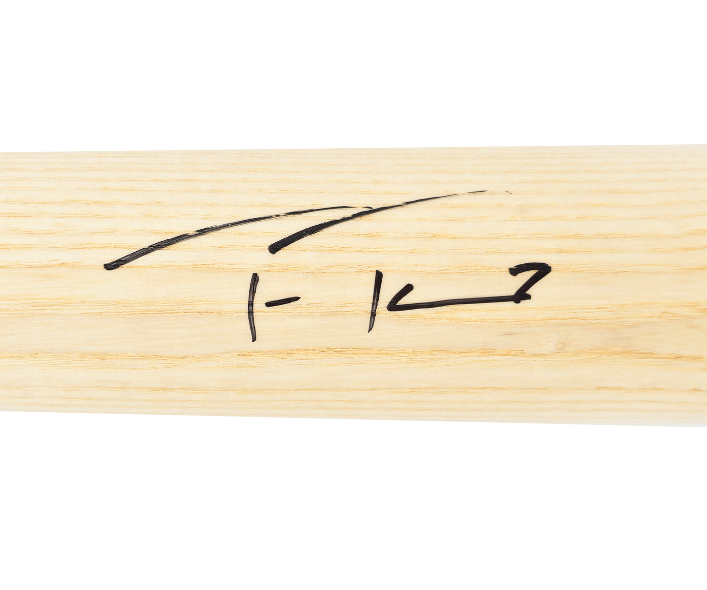 Trea Turner Autographed Blonde Rawlings Adirondack Baseball Bat Philadelphia Phillies Beckett BAS Witness Stock #234071