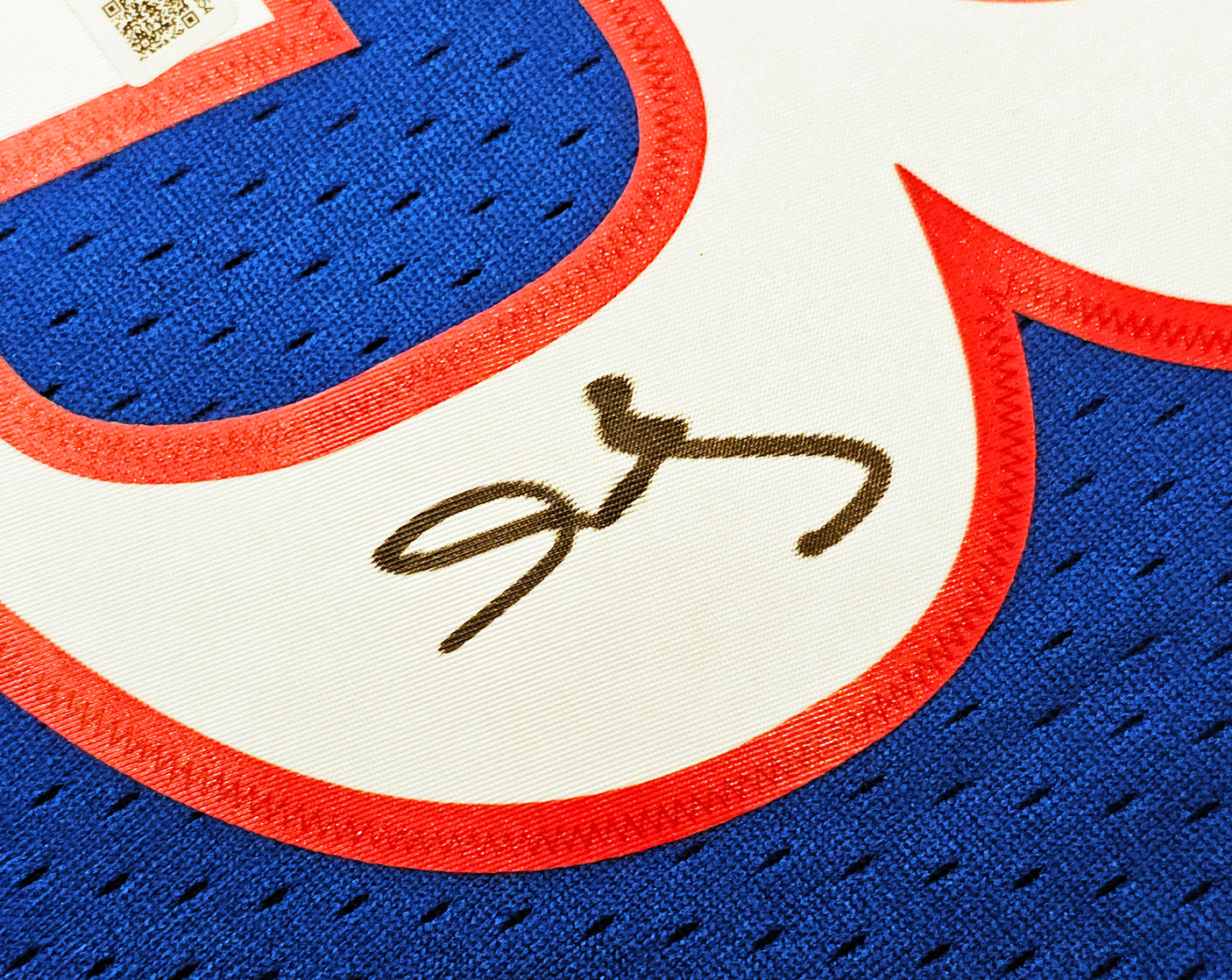 Philadelphia 76ers Allen Iverson Autographed Blue Authentic Mitchell & Ness 1999-00 HWC Swingman Jersey Size L Beckett BAS Witness Stock #220418