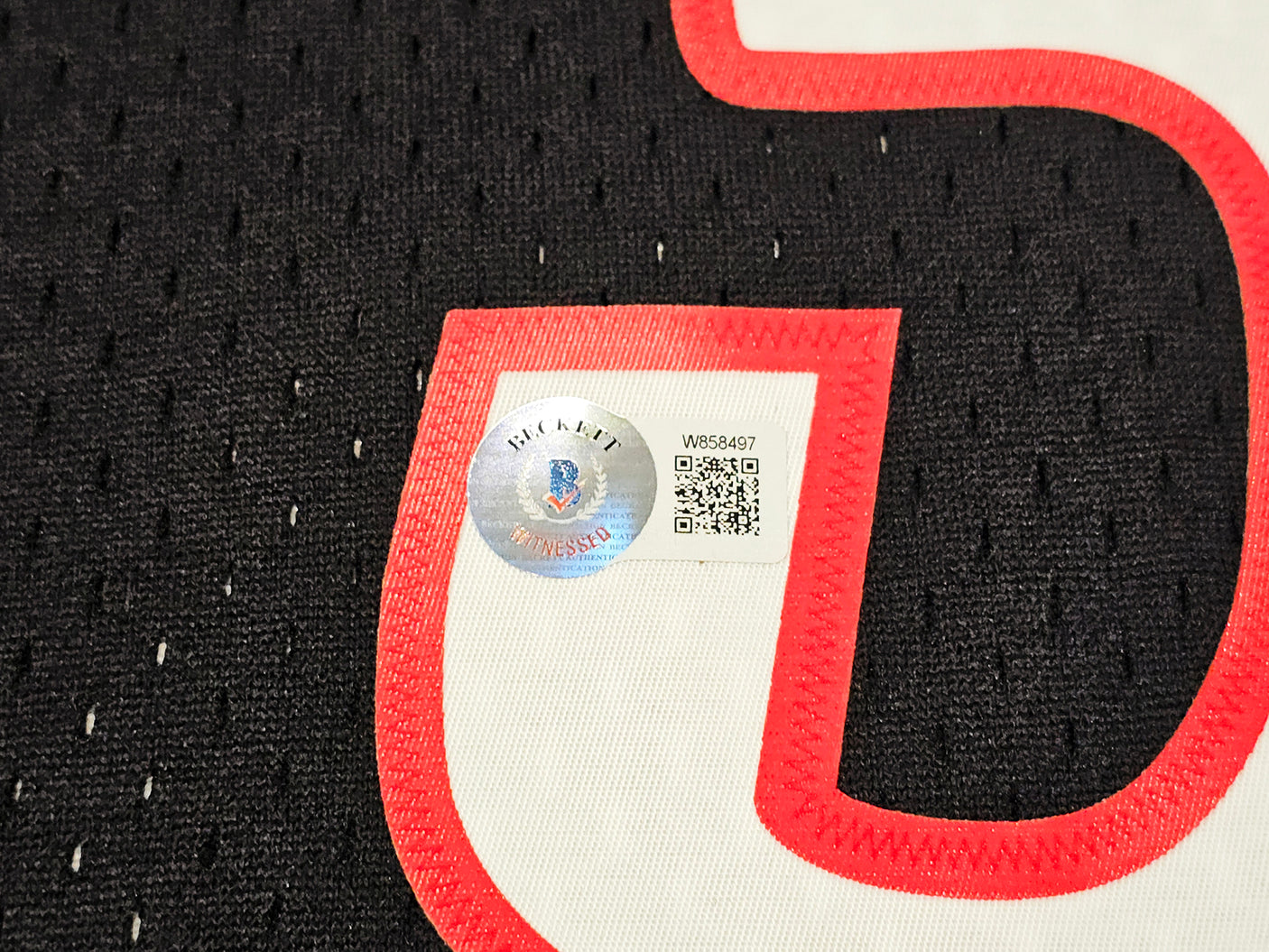 Philadelphia 76ers Allen Iverson Autographed Black Authentic Mitchell & Ness 10-05-06 HWC Swingman Jersey Size XXL Beckett BAS Witness Stock #220423