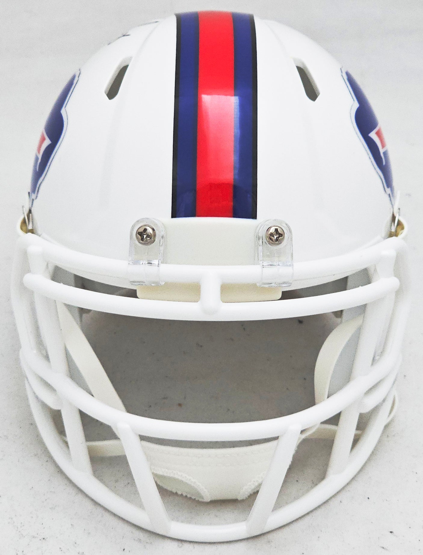 Thurman Thomas Autographed Buffalo Bills White Speed Mini Helmet Beckett BAS Witness Stock #220470