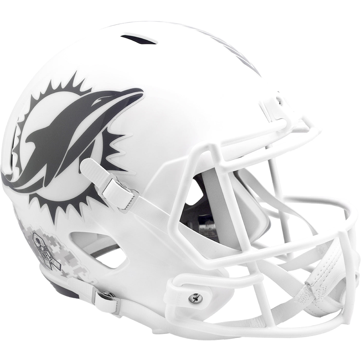 Miami Dolphins 2024 Salute to Service Riddell Speed Replica Football Helmet NFL