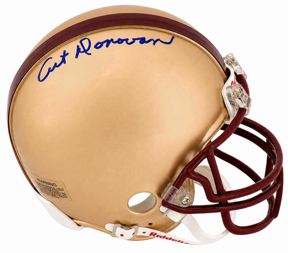 Art Donovan Signed Boston College Riddell (VSR4) Mini Helmet