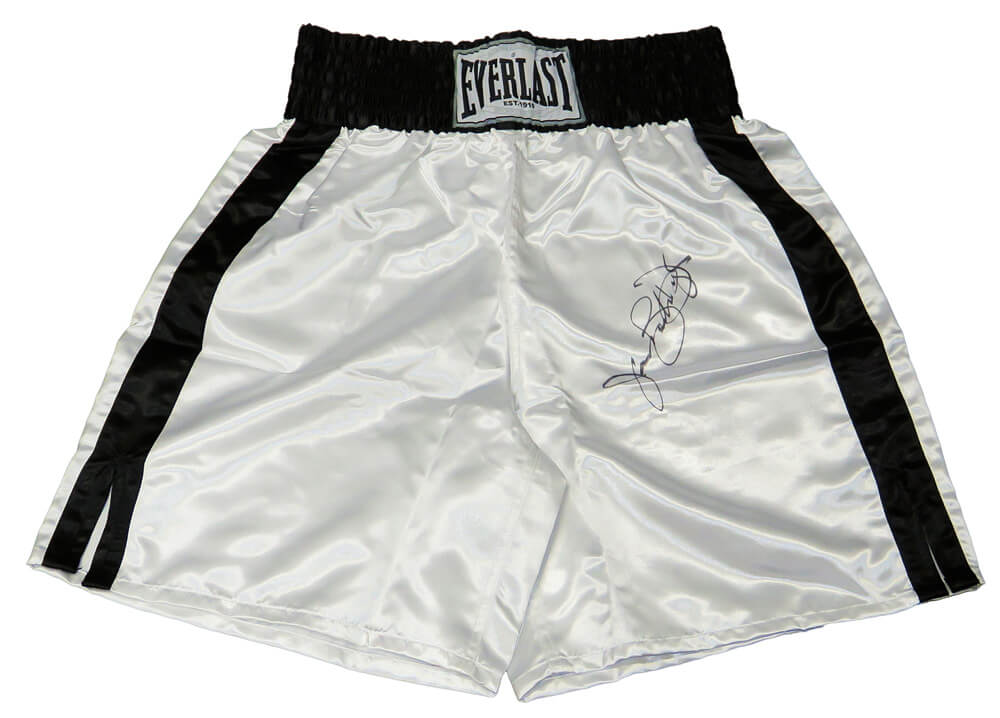 James Buster Douglas Signed Everlast White Boxing Trunks