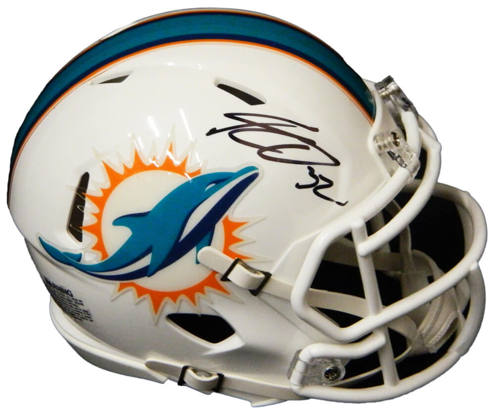 Kenyan Drake Signed Miami Dolphins Riddell Speed Mini Helmet