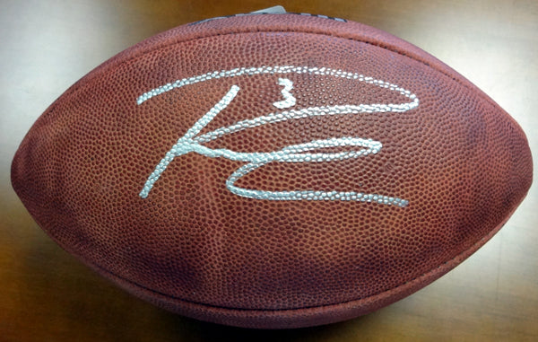 Russell Wilson Autographed Super Bowl Leather Football Seattle Seahawks RW Holo Stock #72352