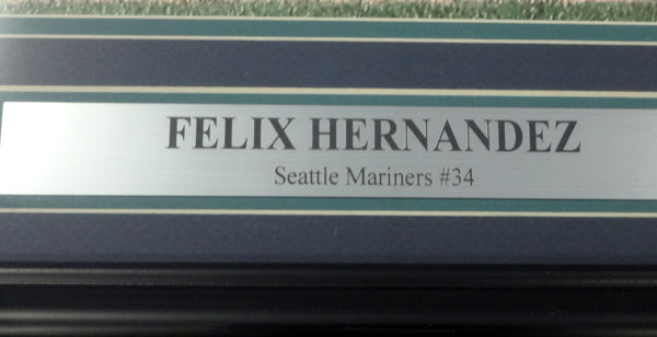 Felix Hernandez Autographed Framed 16x20 Photo Seattle Mariners "P.G. 8-15-12" Perfect Game PSA/DNA Stock #94160