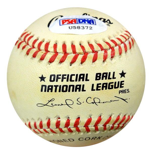 Lee Pfund Autographed Official NL Baseball Brooklyn Dodgers PSA/DNA #U58372