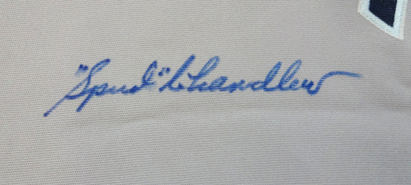 New York Yankees Spud Chandler Autographed Gray Jersey PSA/DNA #X04116