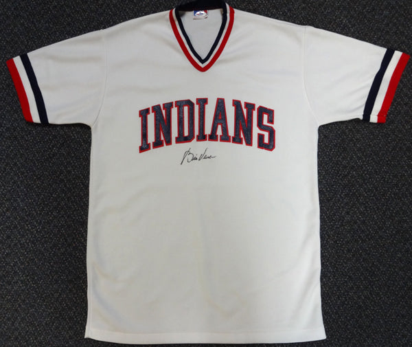 Cleveland Indians Bill Veeck Autographed White Jersey Team Owner PSA/DNA #X04495