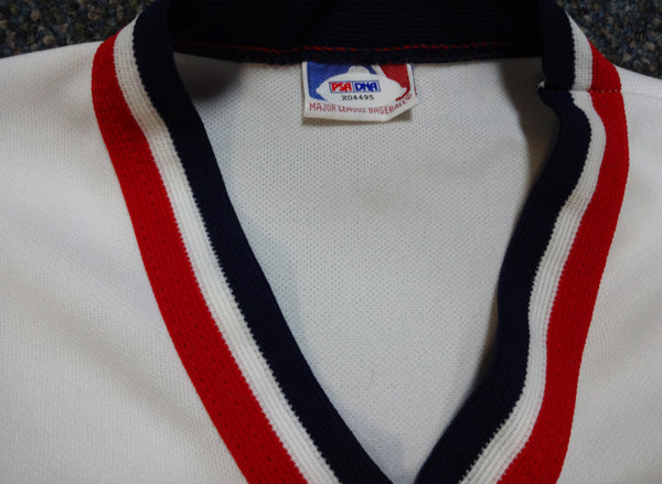 Cleveland Indians Bill Veeck Autographed White Jersey Team Owner PSA/DNA #X04495