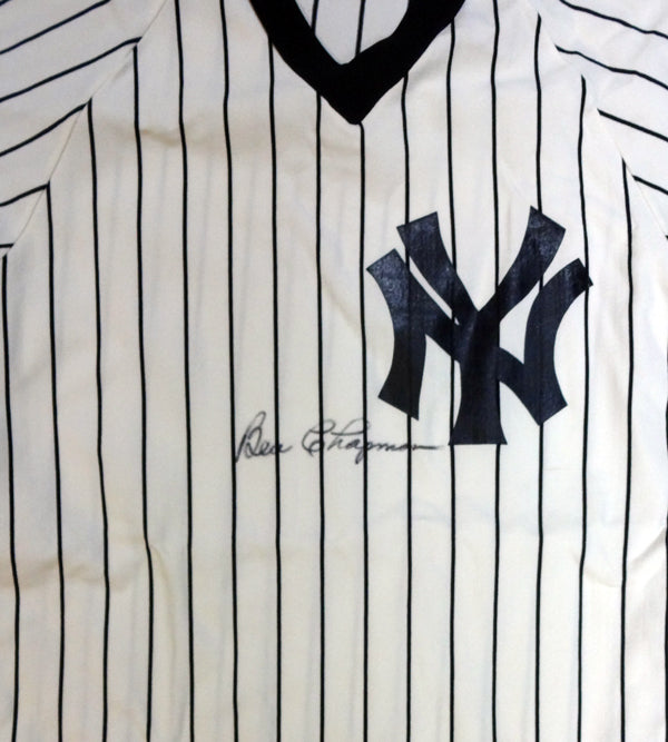 New York Yankees Ben Chapman Autographed White Jersey PSA/DNA #W07959