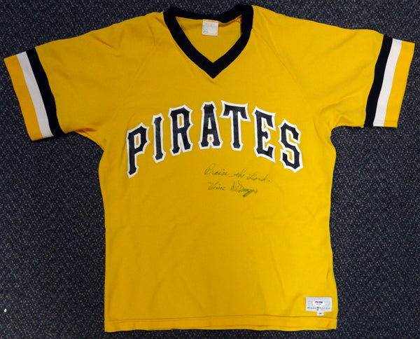 Pittsburgh Pirates Vince DiMaggio Autographed Yellow Jersey "Praise The Lord" PSA/DNA #W07962