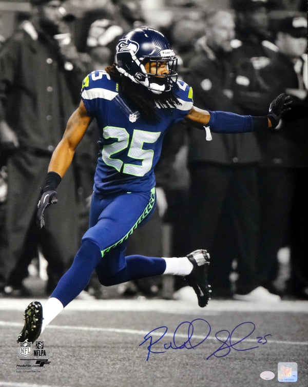 Richard Sherman Autographed 16x20 Photo Seattle Seahawks RS Holo Stock #74076