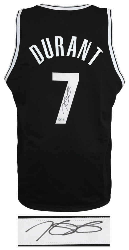 Kevin Durant Signed Black Custom Baseball Jersey - (Beckett)