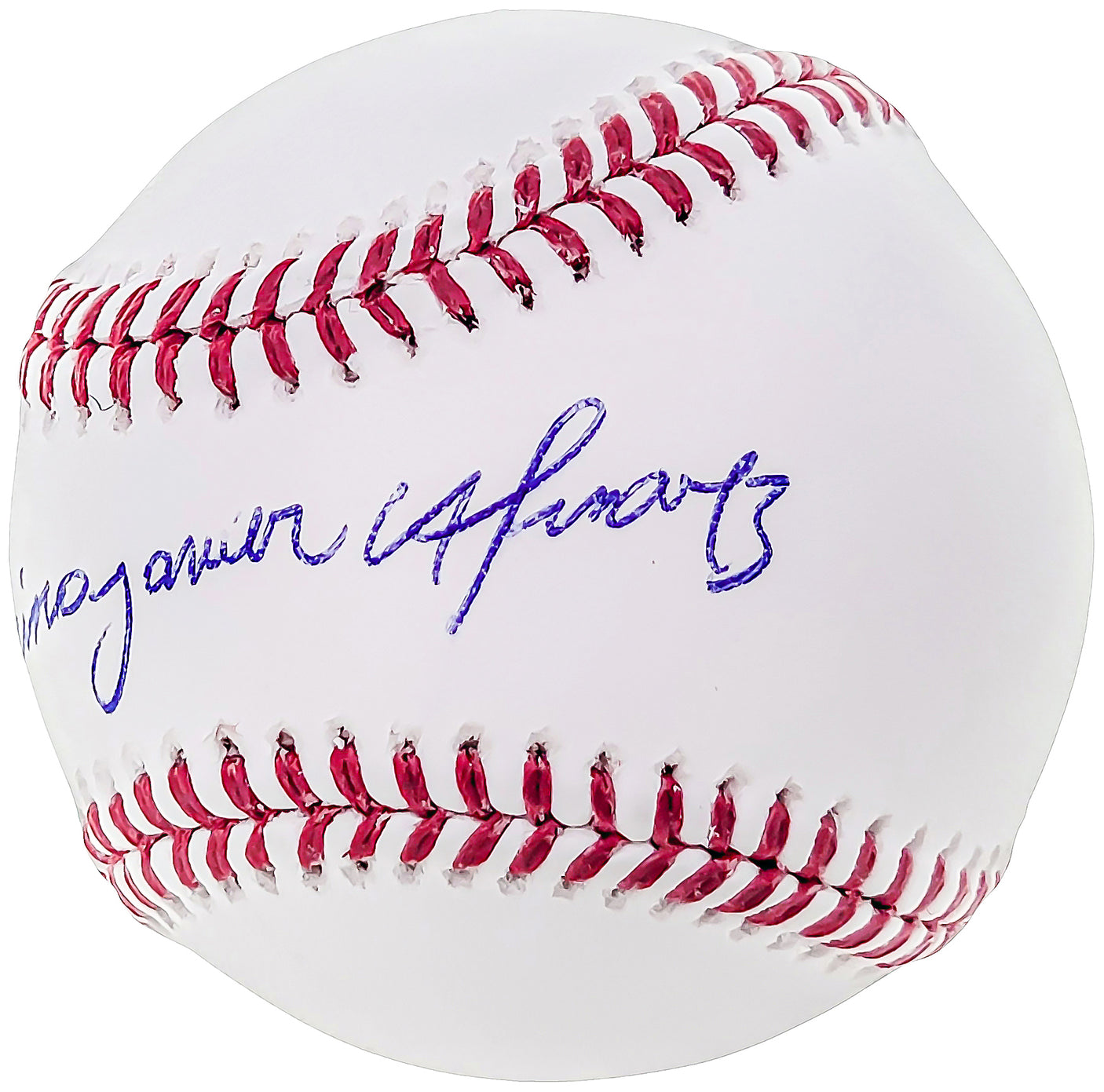 Francisco Alvarez Autographed Official MLB Baseball New York Mets Full Name Beckett BAS Witness Stock #207557