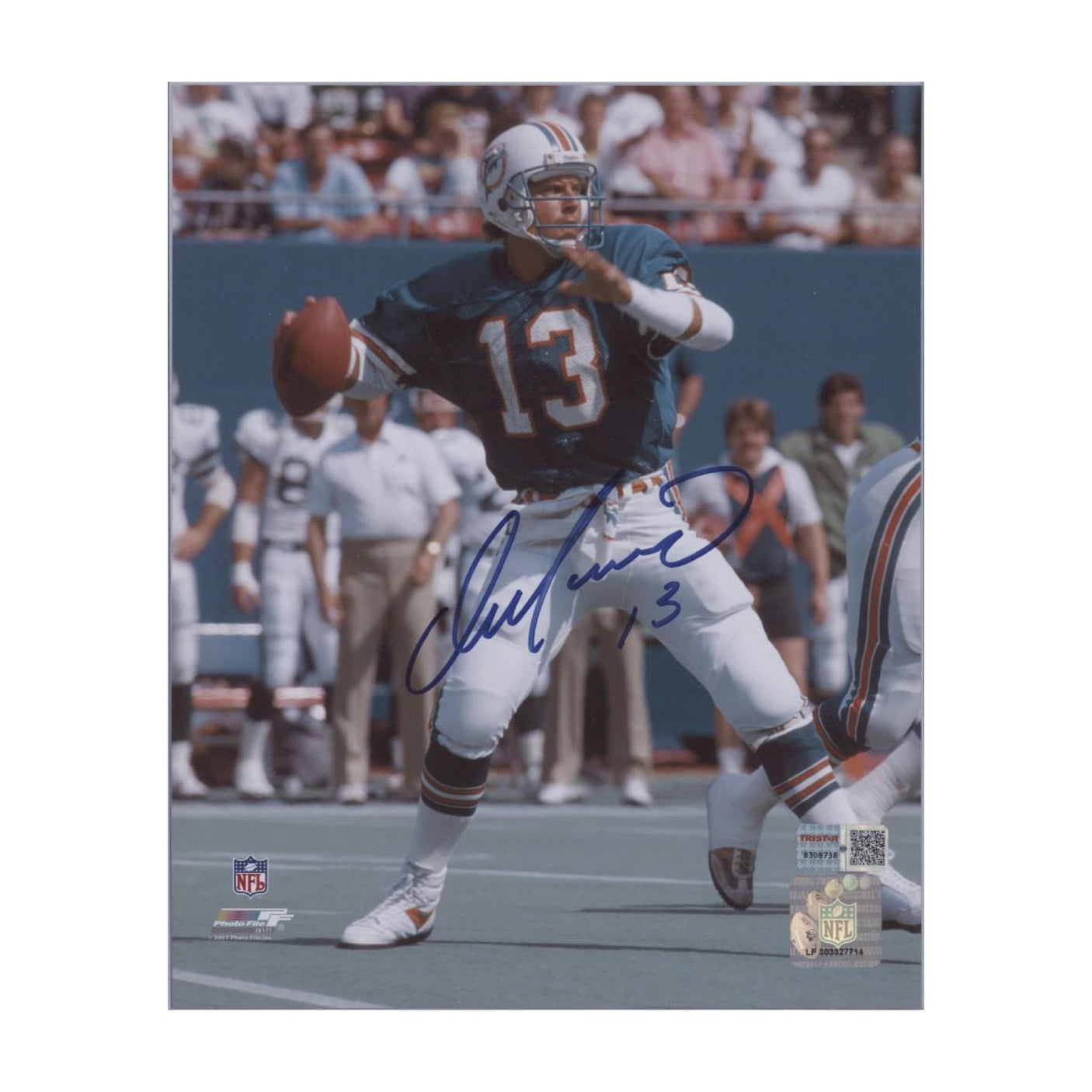 Dan Marino Signed Authentic Miami Dolphins 8x10