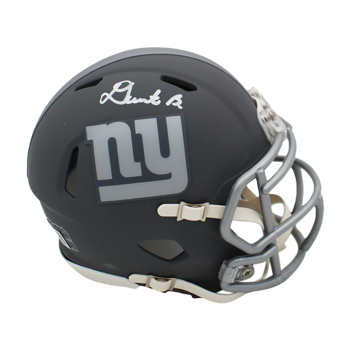 Denote Banks Signed Authentic New York Giants Slate NFL
