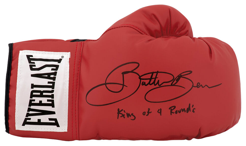 Eric 'Butterbean' Esch Signed Everlast Red Boxing Glove w/King of 4 Rounds