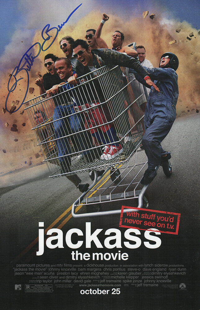 Eric 'Butterbean' Esch Signed Jackass: The Movie 11x17 Movie Poster