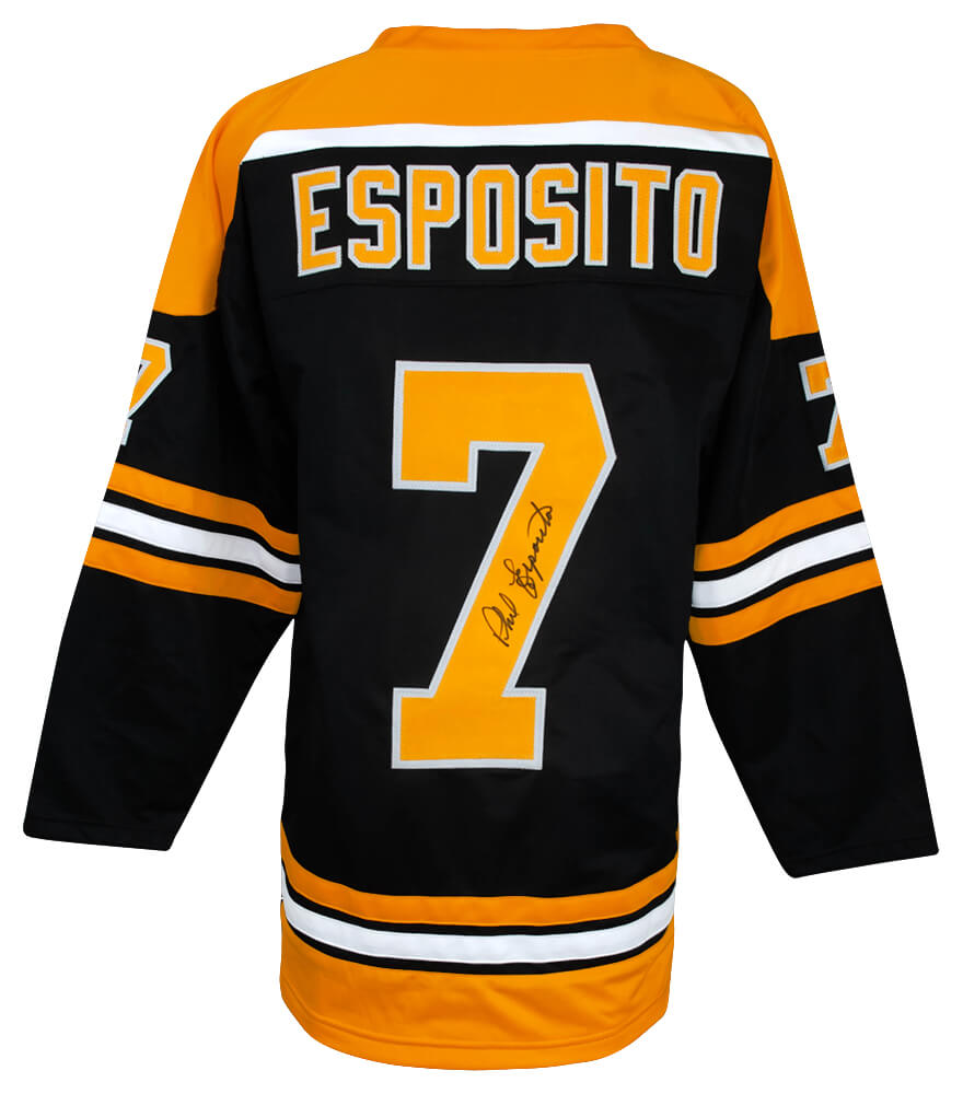 Phil Esposito Signed Black Custom Hockey Jersey