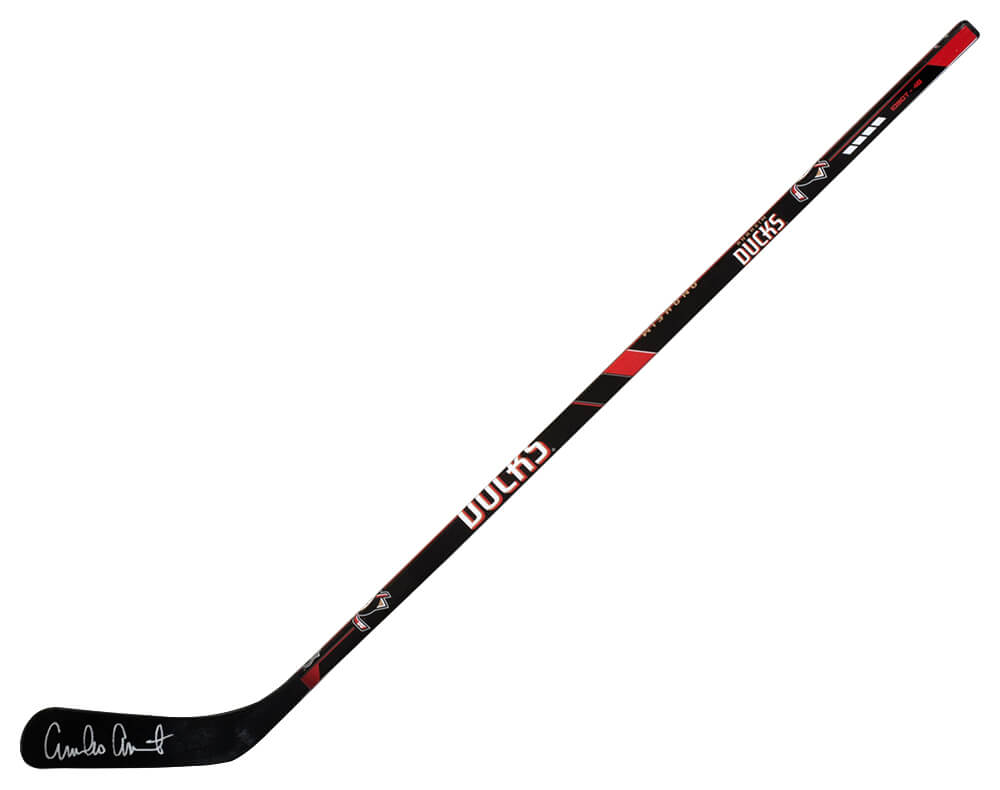 Emilio Estevez Signed Anaheim Mighty Ducks Team Logo 48 Inch Full Size Replica Hockey Stick