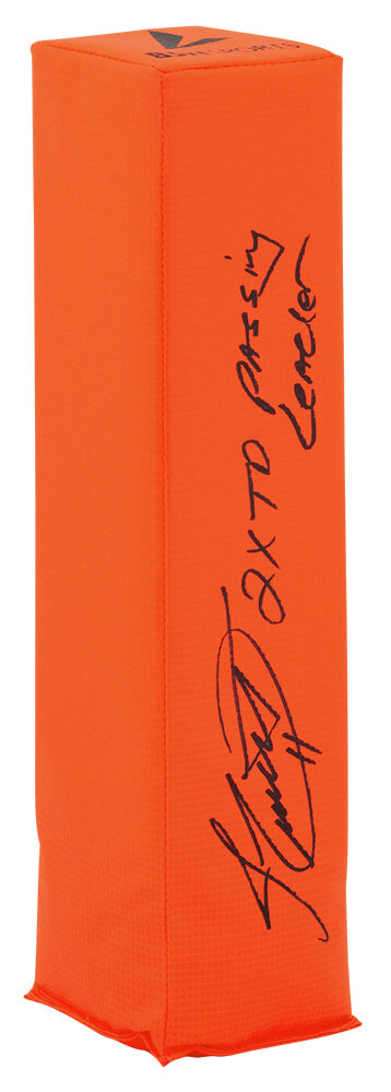Jim Everett Signed BSN Orange Endzone Football Pylon w/2x TD Pass Leader