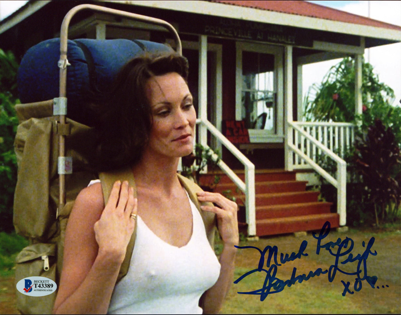 Barbara Leigh Vampirella "Much Love XO" Signed 8x10 Sexy Photo BAS #T43389