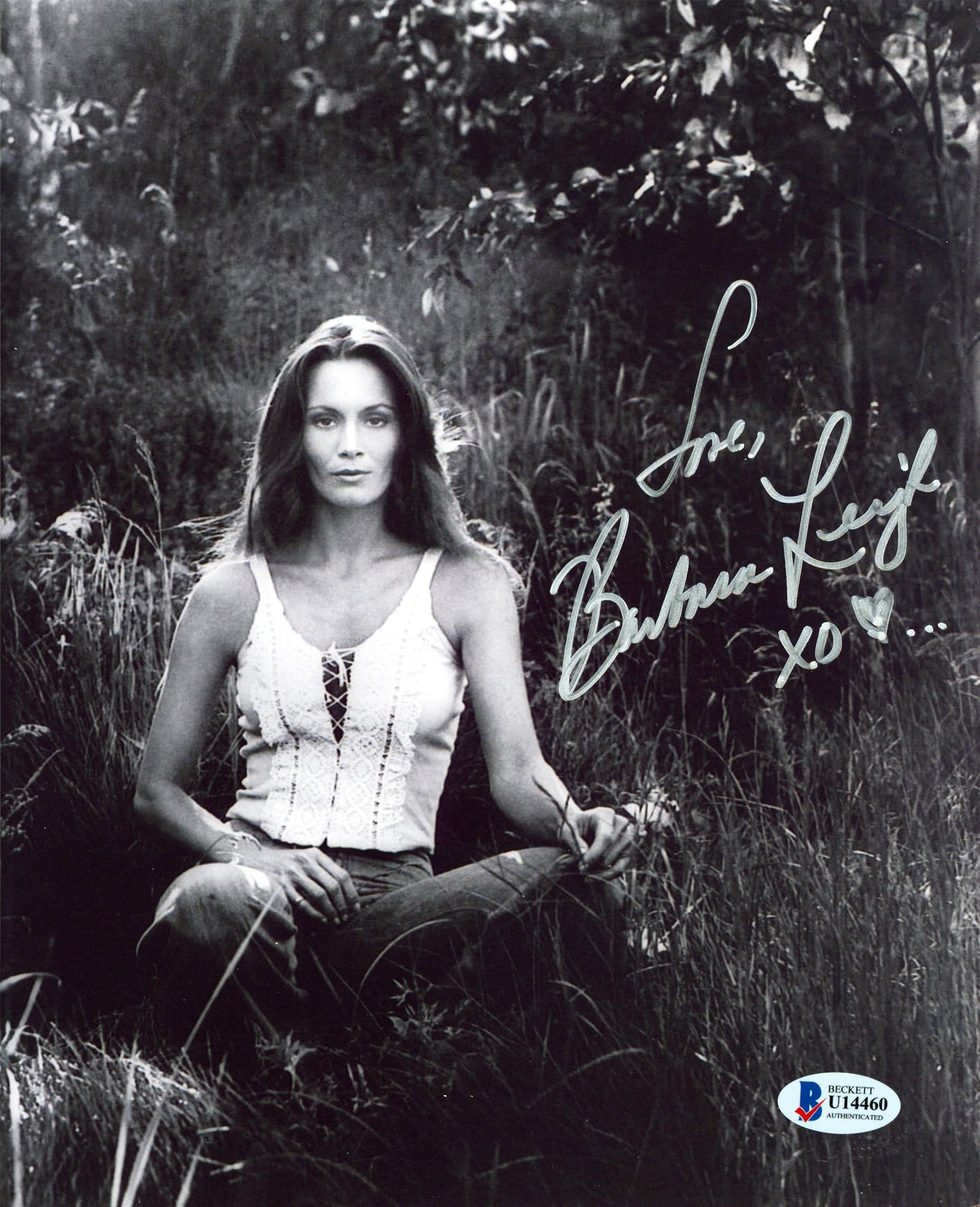 Barbara Leigh Vampirella "Love XO" Authentic Signed 8x10 Sexy Photo BAS #U14460
