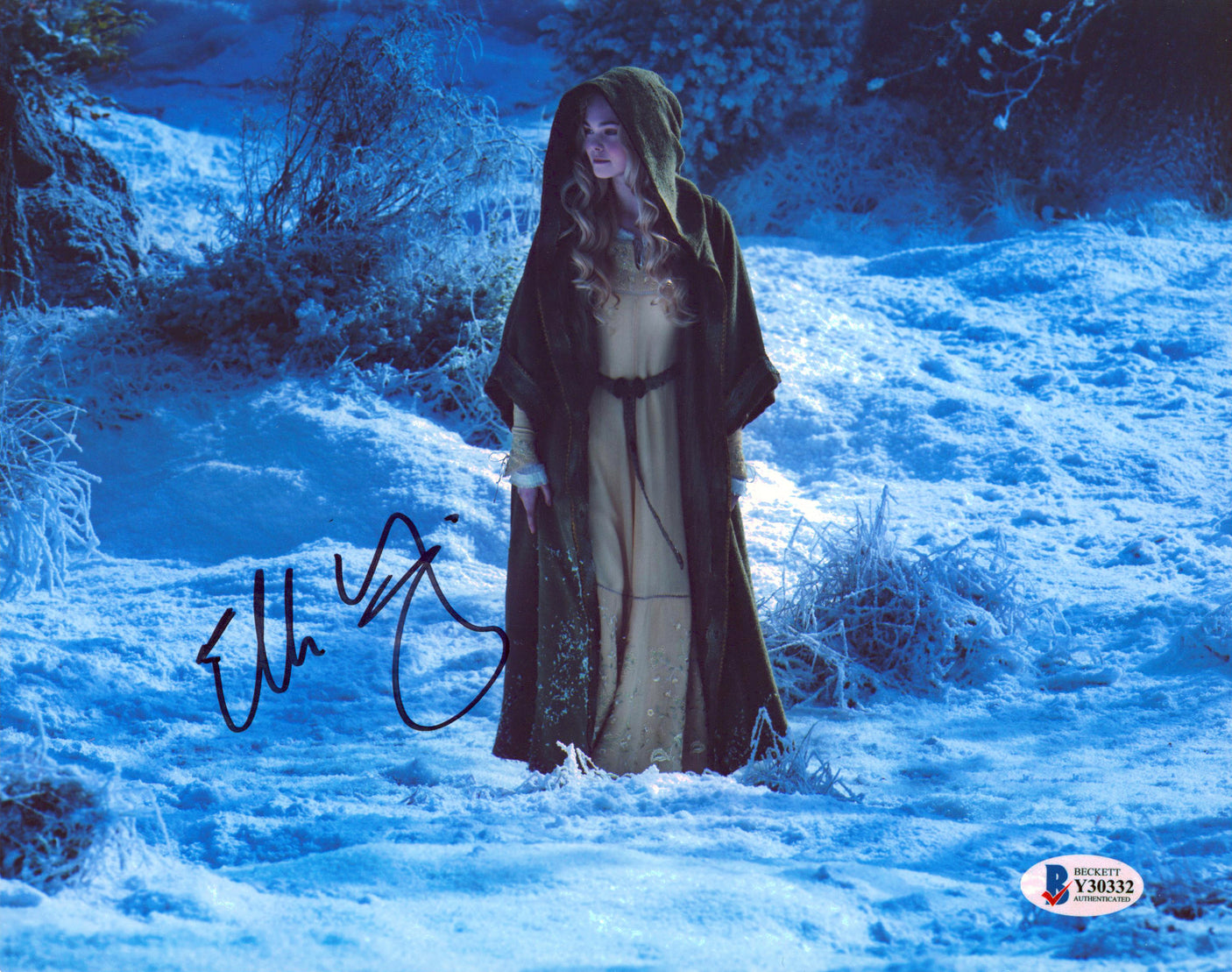 Elle Fanning Maleficent Authentic Signed 8x10 Photo Autographed BAS #Y30332