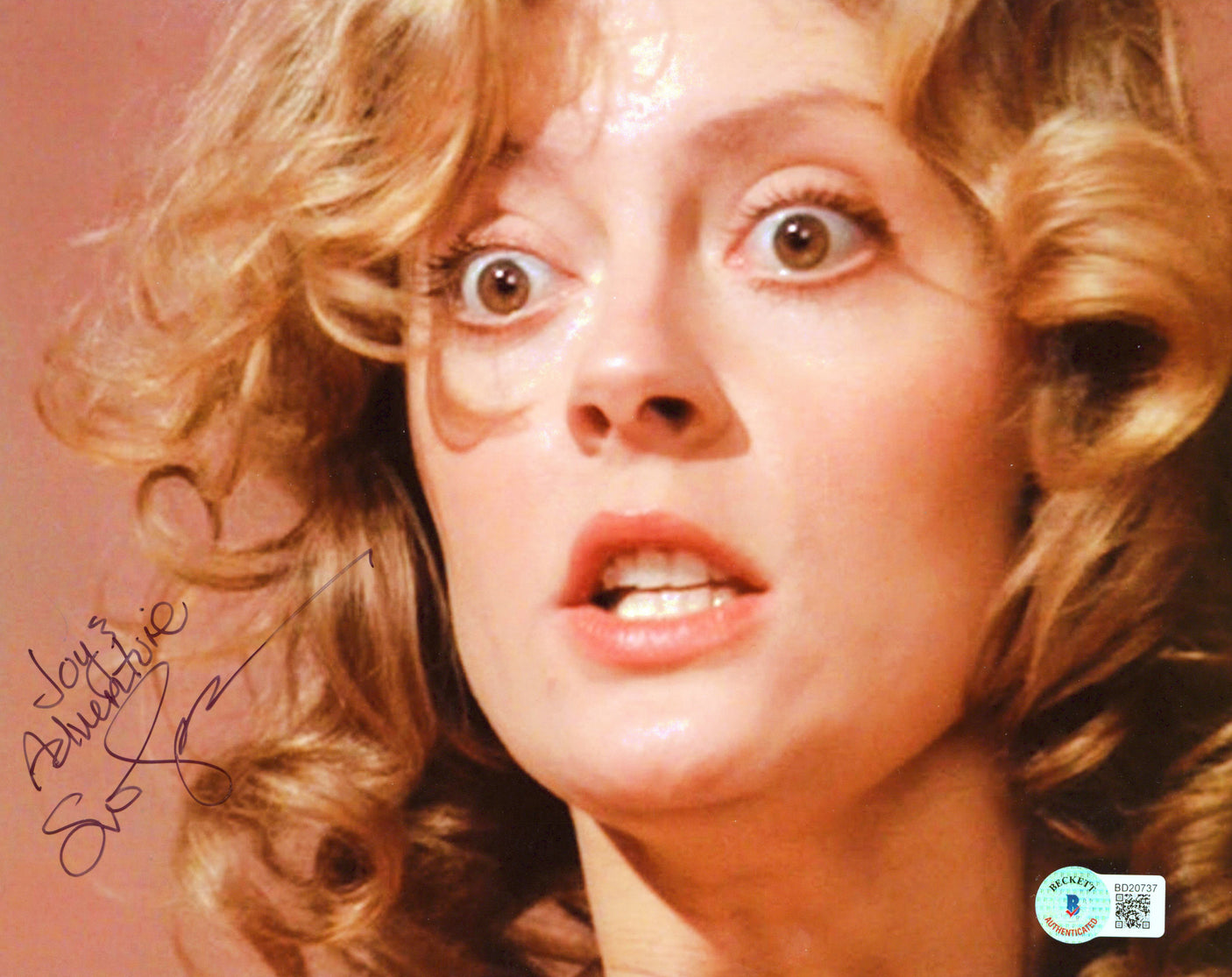 Susan Sarandon Thelma & Louise "Joy & Adventure" Signed 8x10 Photo BAS #BD20737