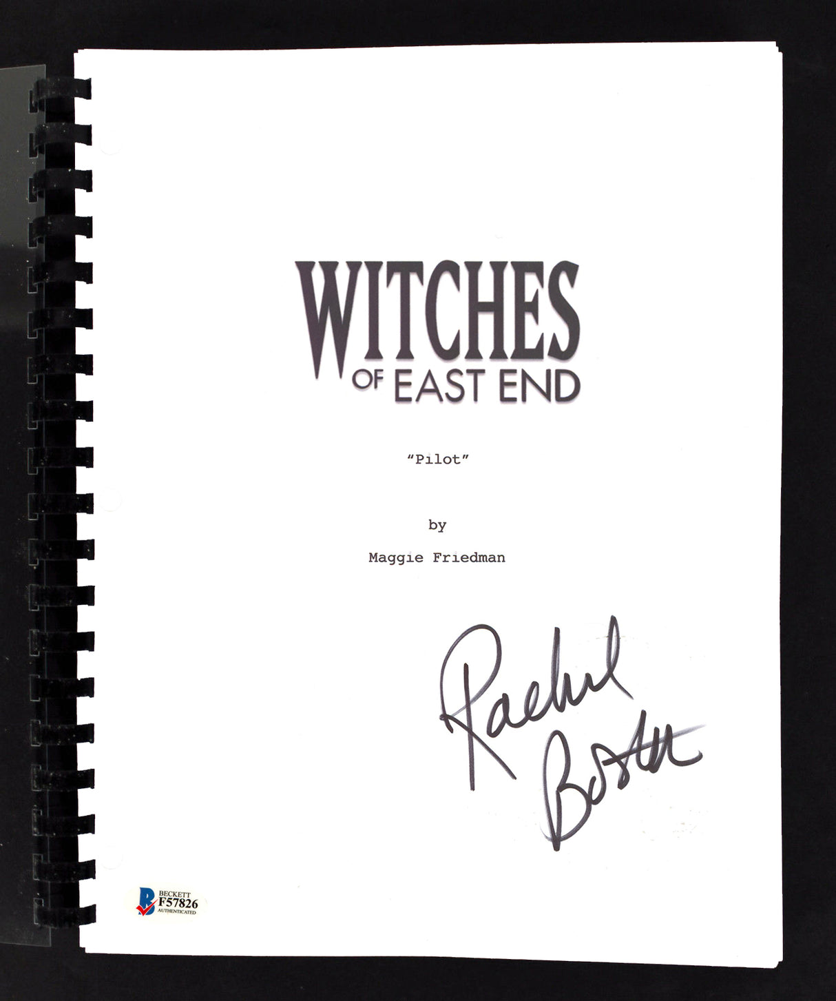 Rachel Boston Signed Witches of East End Pilot Episode Tv Script BAS #F57826